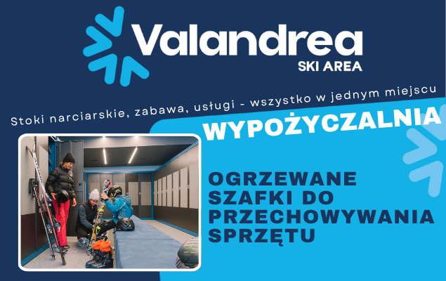 Valandrea - Wypożyczalnia ogrzewanych szafek do przechowywania sprzętu
